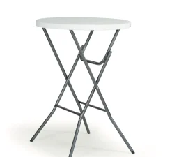 Tuintafel Party Staand Wit O80Cm