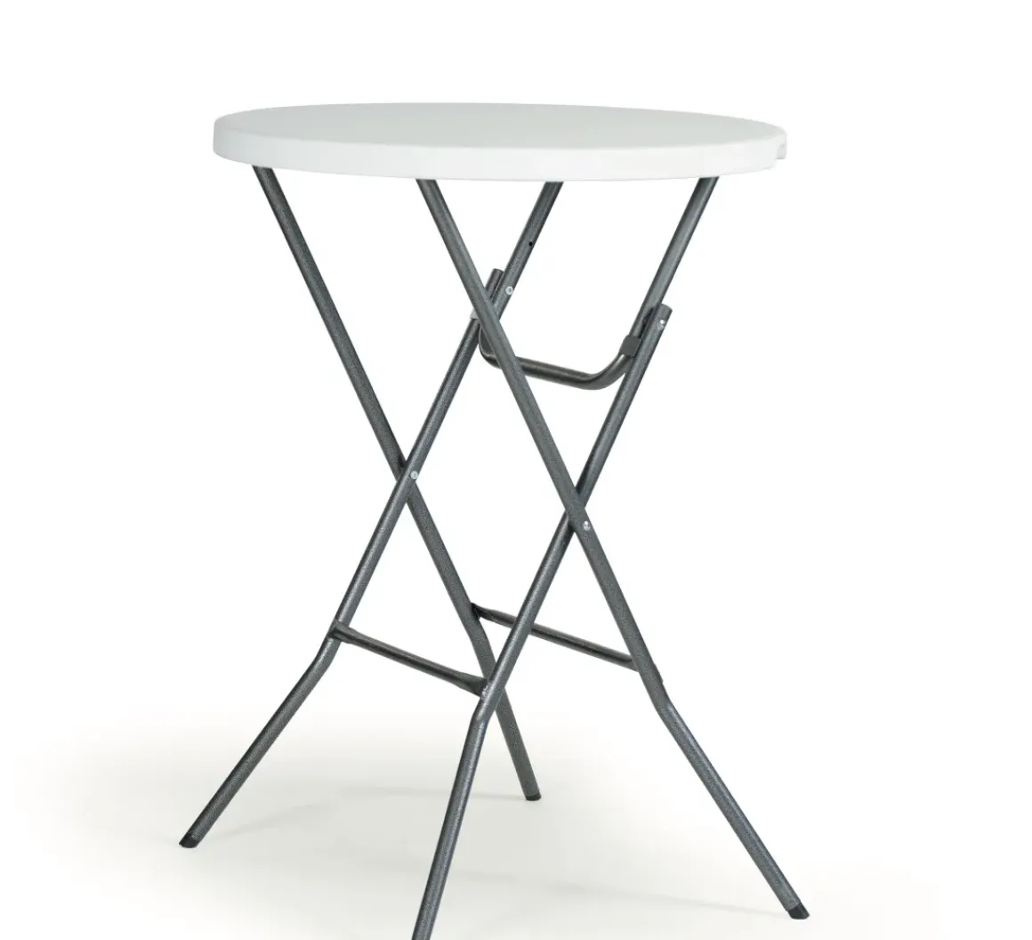 Tuintafel Party Staand Wit O80Cm