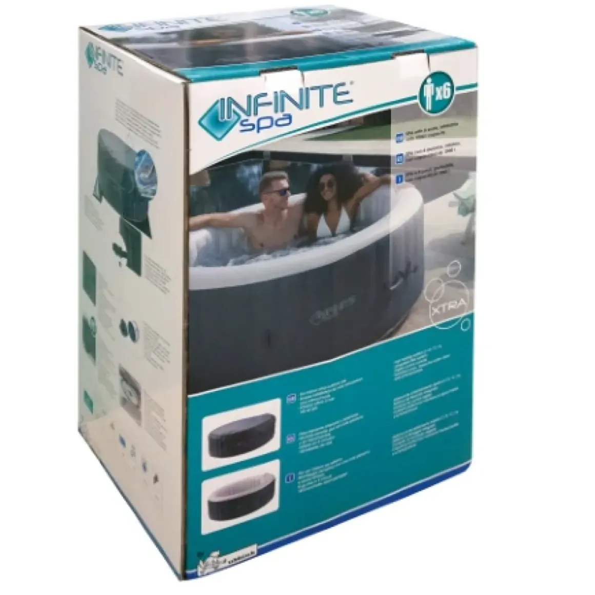 Ubbink Bubbelbad Infinite Xtra Rond 6 Plaatsen O208X65Cm