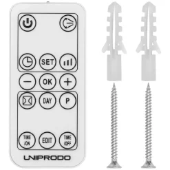 Uniprodo Wandverwarming - Keramisch - 10 - 49 °C - 1000/2000 W - Afstandsbediening - Extra Slank