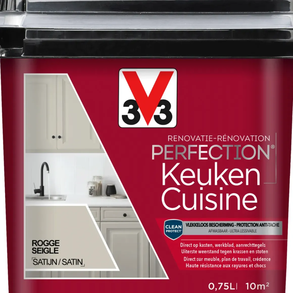 V33 Keukenverf Renovation Perfection Rogge Zijdeglans 750Ml