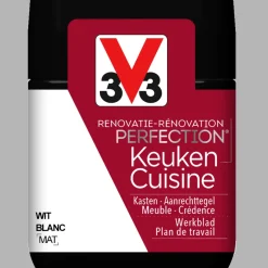 V33 Keukenverf Renovation Perfection Wit Mat 75Ml