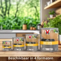 V33 Meubellak Transparant Mat 1L