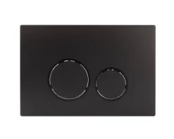 Van Marcke Bedieningspaneel Doppio 35 Voor Up100, Up320, Up300, Up700, Up720 Inbouwreservoirs | Zwart Mat