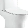 Van Marcke Duoblok Toilet Gustav I Ao Aanlsluiting I Quick Release & Soft-Close Toiletzitting I Randloos Toiletpot Wit