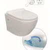 Van Marcke Go Hangtoilet Randloos + Softclose En Take-Off Toiletzitting Wit 500X360X370Mm
