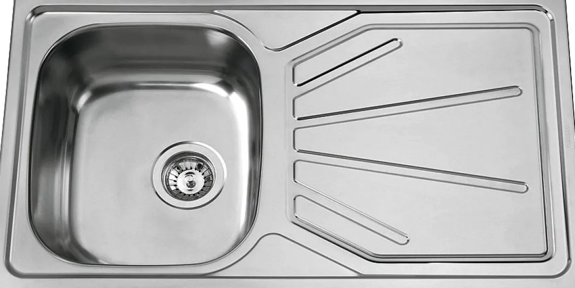Van Marcke Inbouwspoelbak Go Legato 1 Bak Rvs 86X50Cm