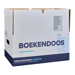 Verhuisservice+ Boekendozen - Zelfsluitend – Extra Sterk - 37L - 10 Stuks
