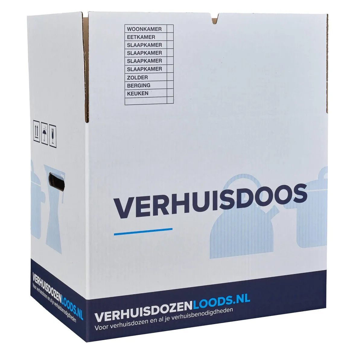Verhuisservice+ Verhuisdozen - Zelfsluitend - Geen Tape Nodig - 52L - 20 Stuks