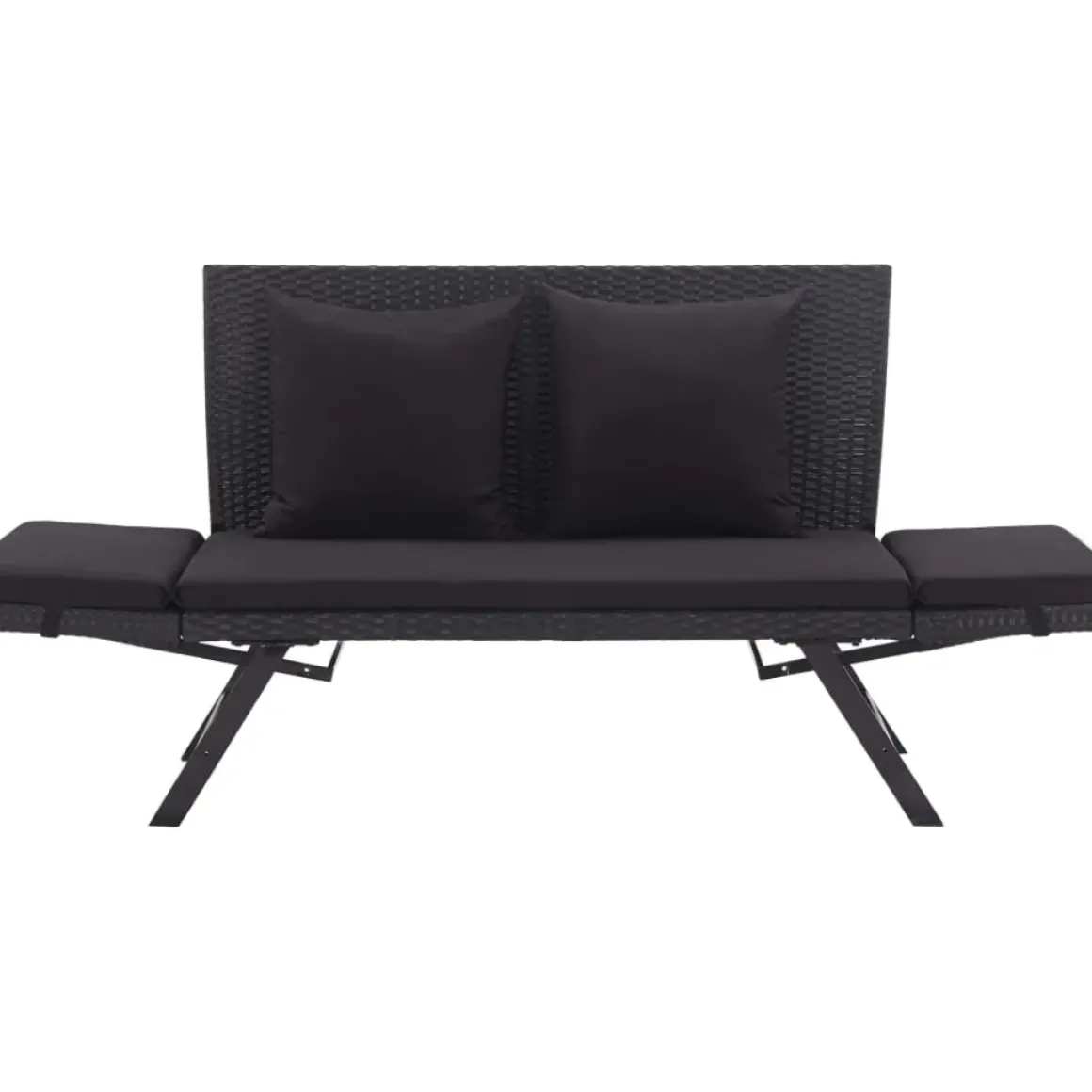 Vidaxl Theetafel 50X50X47 Cm Poly Rattan Grijs