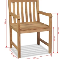 Vidaxl Tuinstoelen 2 St Massief Teakhout