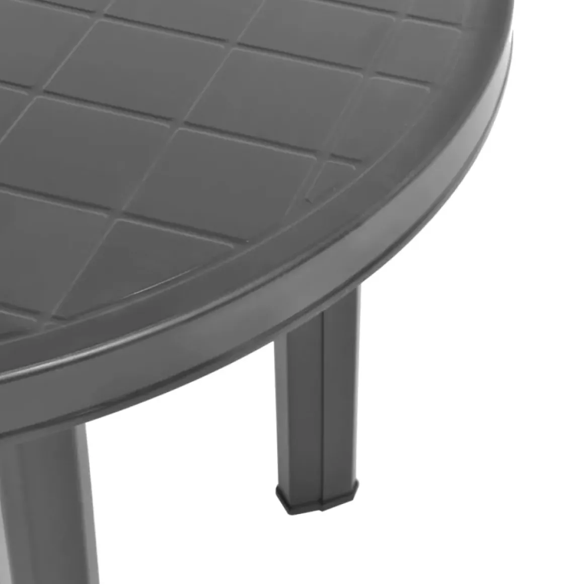 Vidaxl Tuintafel 89 Cm Kunststof Antraciet