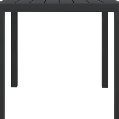Vidaxl Tuintafel 80X80X74 Cm Aluminium En Hkc Zwart