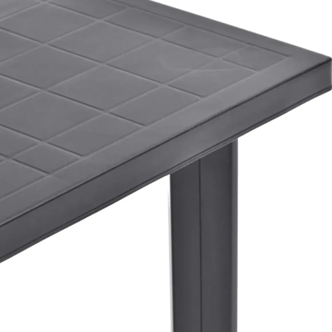Vidaxl Tuintafel 80X75X72 Cm Kunststof Antraciet