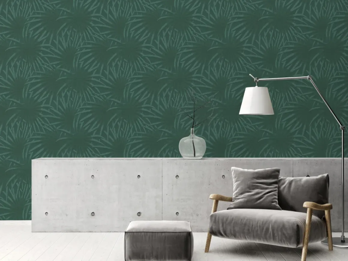 Vinylbehang Palmen Groen