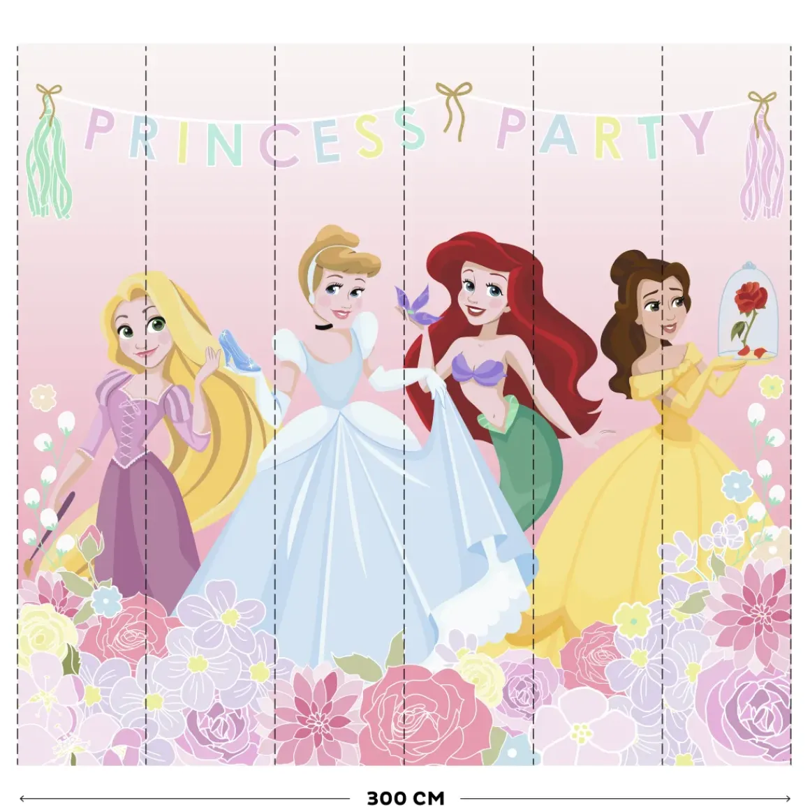 Vliesbehang Princess Party Mural