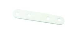 Vynex Verbindingslipje Staal Wit Geplastificeerd 80Mm 4 Stuks
