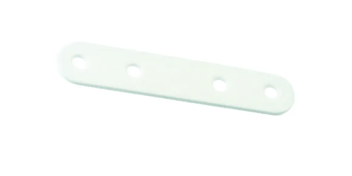 Vynex Verbindingslipje Staal Wit Geplastificeerd 80Mm 4 Stuks