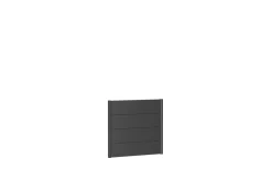 Wandpaneel Tuinscherm Donkergrijs Metallic 100X90