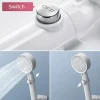 Waterbesparende Douchekop Set - Chroom - 5 Straalstanden