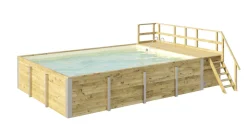 Weka Massief Houten Zwembad 595 Maat 2 Zand