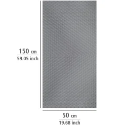 Wenko Antislipmat Grijs Extra Sterk 50X150Cm