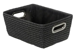 Wenko Opbergmand Chromo Zwart 28X12X19,5Cm