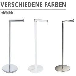 Wenko Staande Toiletrolhouder 2-In-1 Rvs Glanzend