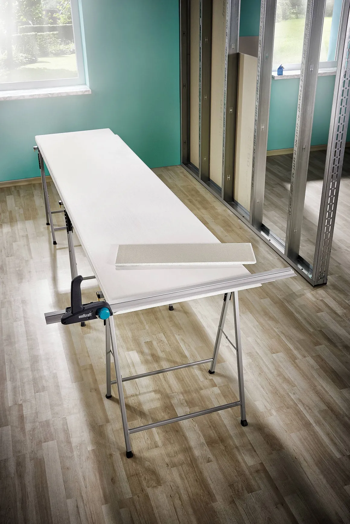 Wolfcraft Gipsplaatsnijder Met Rail 90Cm