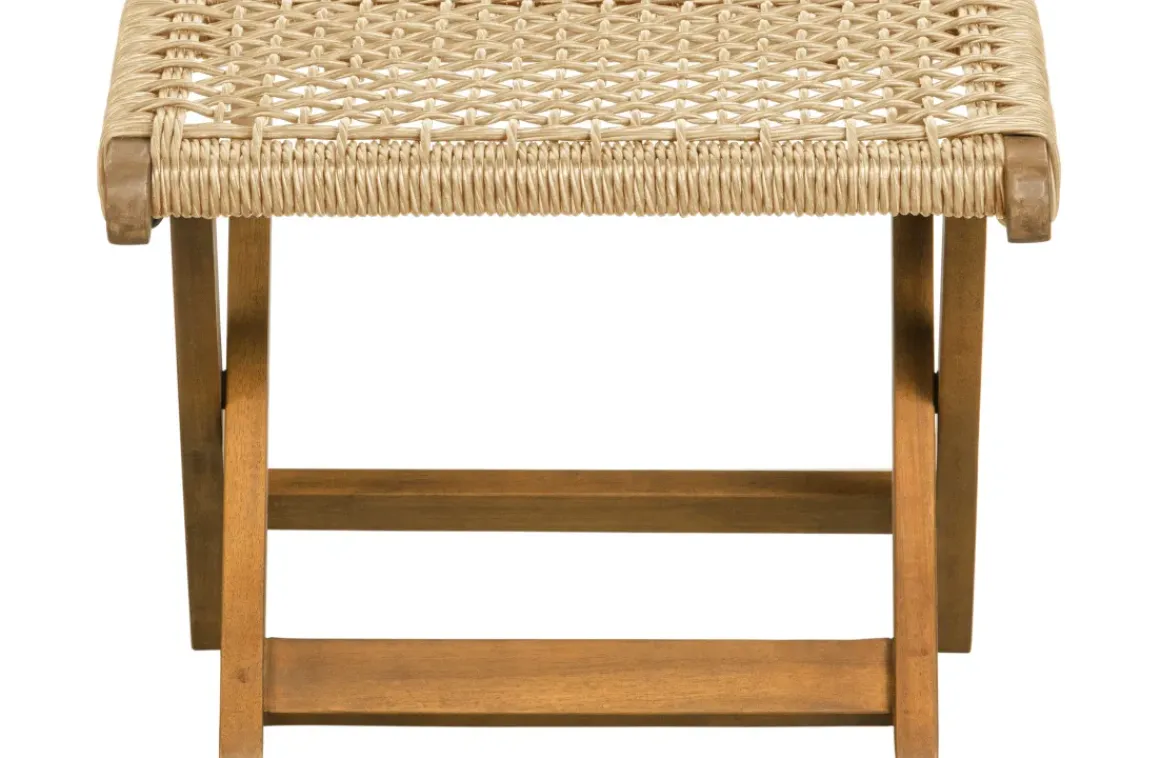 Woood Tuinvoetenbank Ruit Lois - Hout - Naturel - 34X45X44