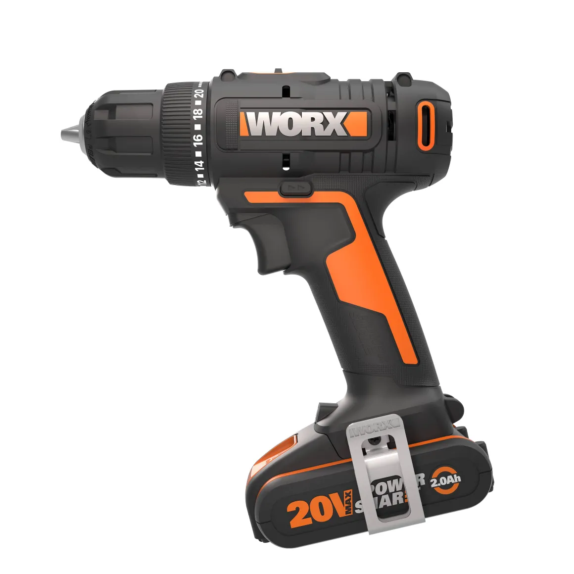 Worx Accuboormachine + Boorhamer Combo Kit Wx927 20V (2 Accu'S)