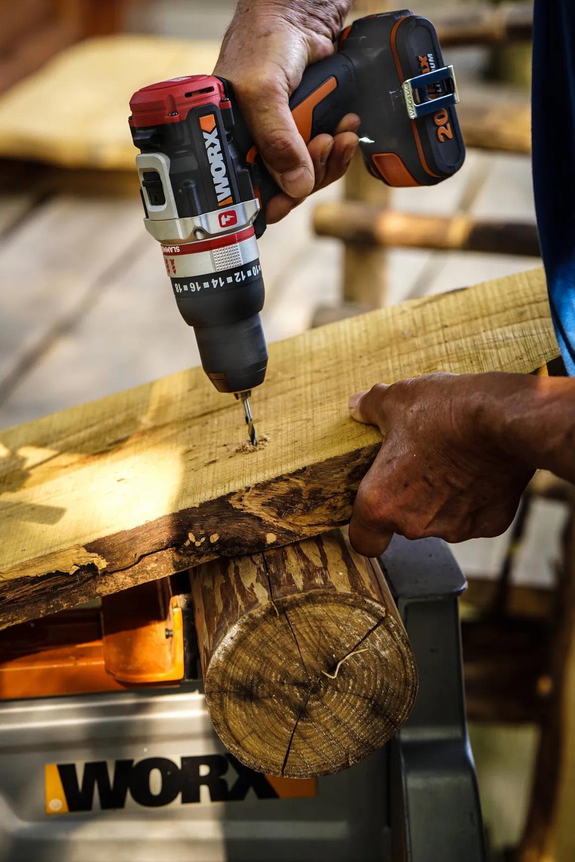 Worx Accuboormachine Met Klopfunctie Wx354.9 20V (Zonder Accu)