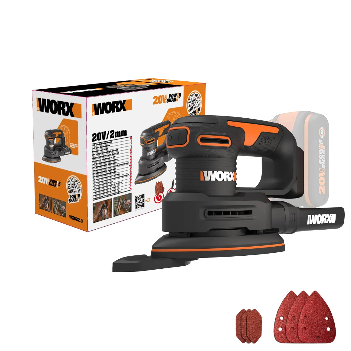 Worx Multischuurmachine Wx822.9 20V (Zonder Accu)