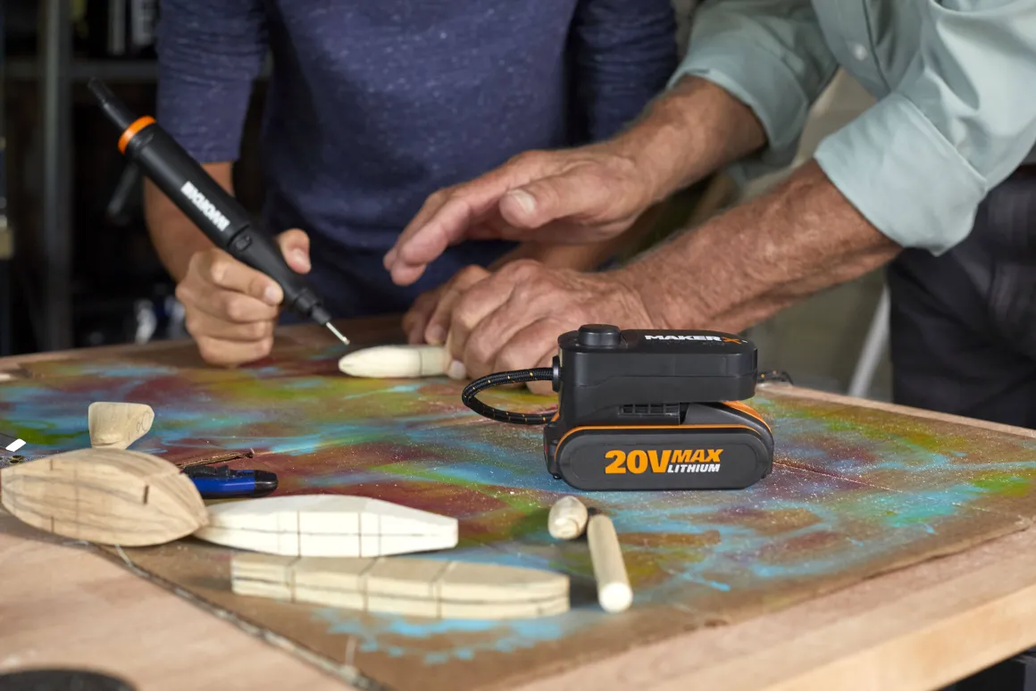 Worx Multitool Op Accu Makerx Wx739 20V (1 Accu)