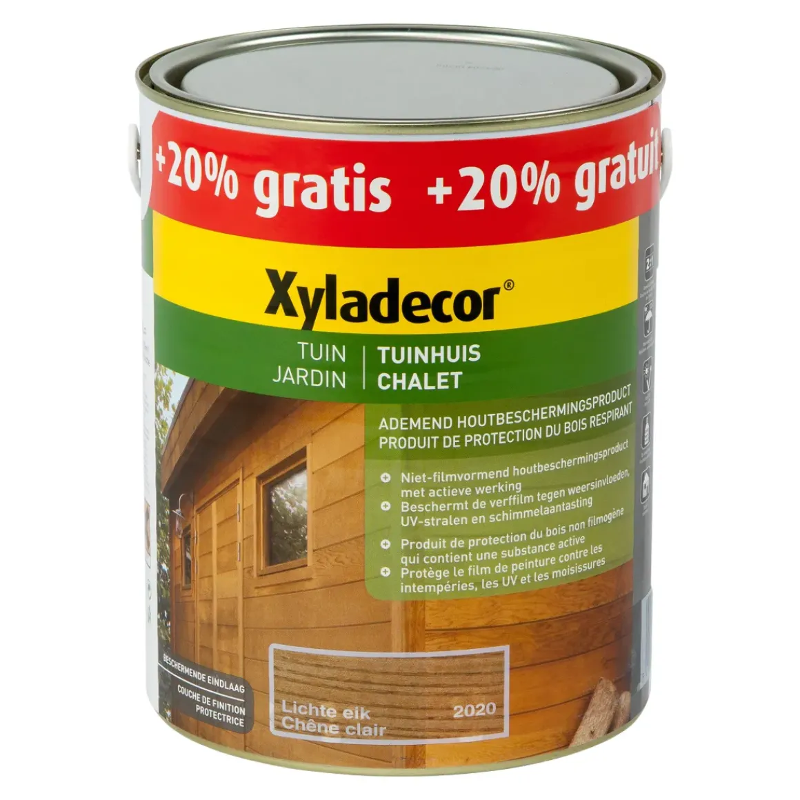 Xyladecor Beits Tuinhuis Lichte Eik Mat 2,5L+500Ml