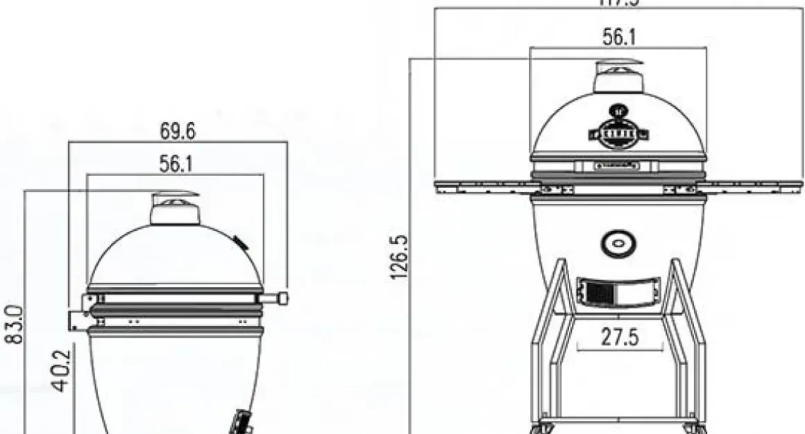 Yakiniku Kamado Barbecue 19 L + Onderstel