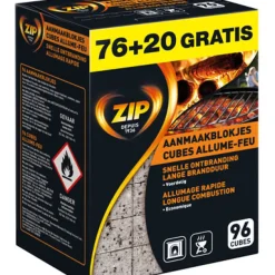 Zip Aanmaakblokjes 'Energy Original' - 96 Stuks